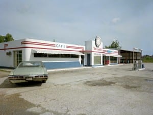 Jim Dow, Clock Truck Stop, US 11, Pickayune, Mississippi 1978.
