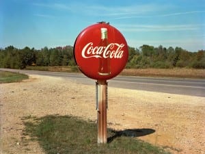 Jim Dow, Coca-Cola Sign on Highway, US 78, Burnsville, Mississippi, 1978.