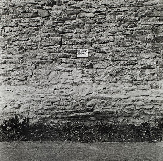 Keith Arnatt, Absence of the Artist, Sprüth Magers, London