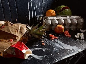 Holly Andres, Backseat Vanitas II: Groceries, 2012. Courtesy of Holly Andres and The Robert Mann Gallery.