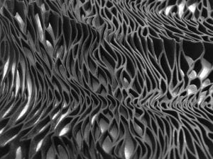 Julia Körner, Detail of Hymenium Jacket. Manufactured by Stratasys Ltd. Photography: ©Julia Körner.