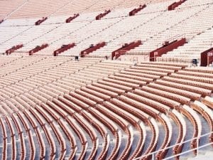 Sallie Harrison, <i>Los Angeles Memorial Coliseum,</i> 2015-Present.  From the series <i>Geometric Los Angeles.</i>