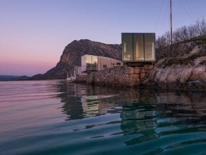 Stinessen Arkitektur, <i>Manshausen Island Resort,</i> 2015, Manshausen, Norway. Image credit: Steve King.