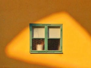 Tekla Evelina Severin, from personal photography project, <i>Sunny</i>. Residential building in Visby, Gotland, Sweden.