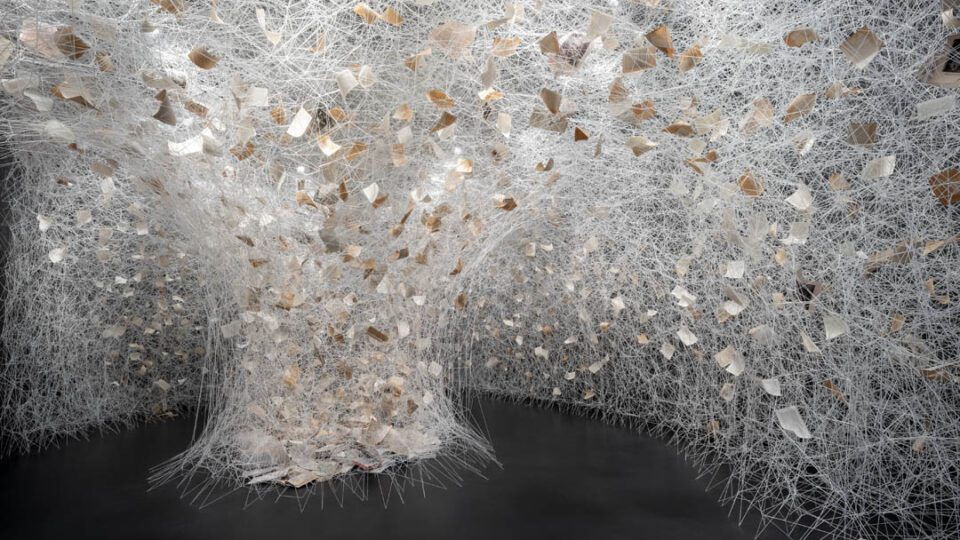chiharu GINZA SIX Receives Ginormous Art Installation by Chiharu Shiota